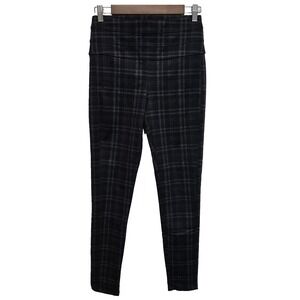Rewind Women's Pull On Stretch Plaid Pants Size S